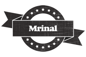 Mrinal grunge logo