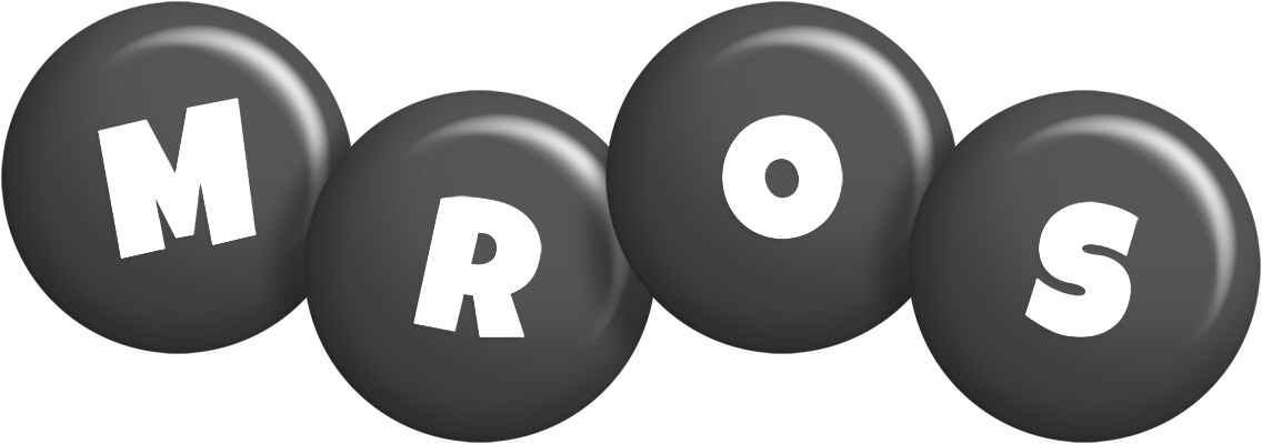 Mros candy-black logo