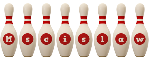 Mscislaw bowling-pin logo