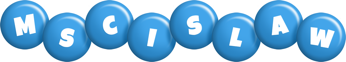 Mscislaw candy-blue logo