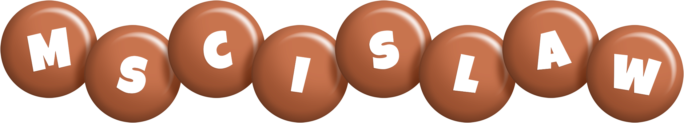 Mscislaw candy-brown logo