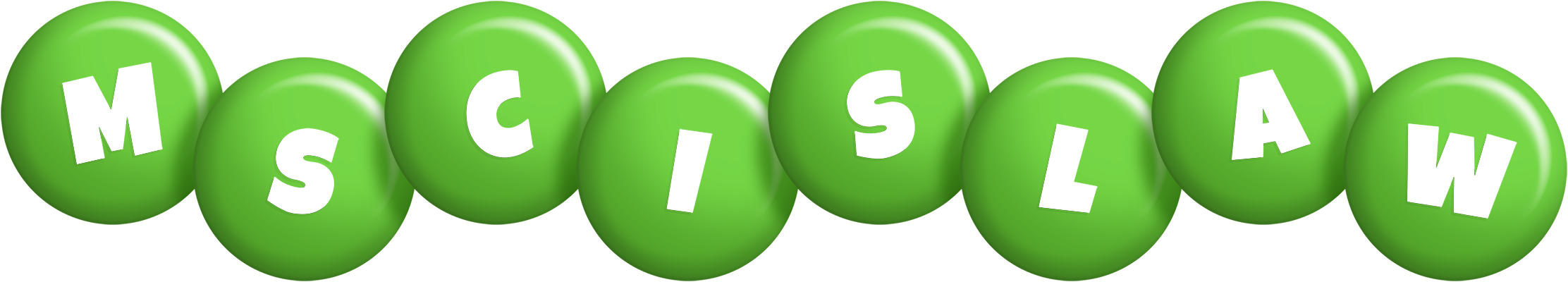 Mscislaw candy-green logo