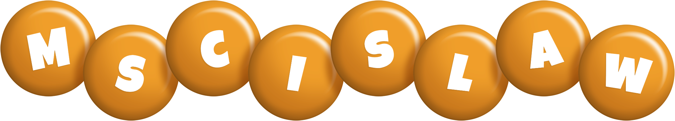 Mscislaw candy-orange logo