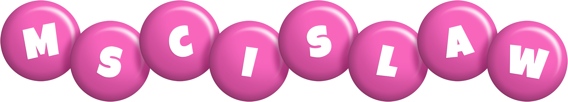 Mscislaw candy-pink logo