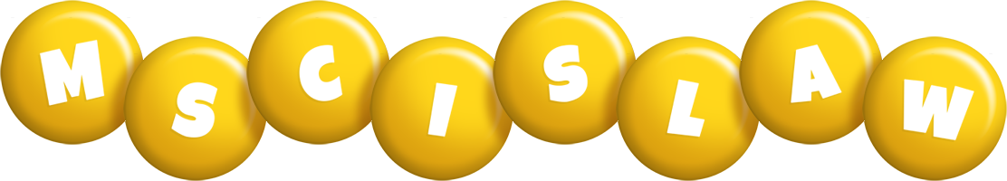 Mscislaw candy-yellow logo