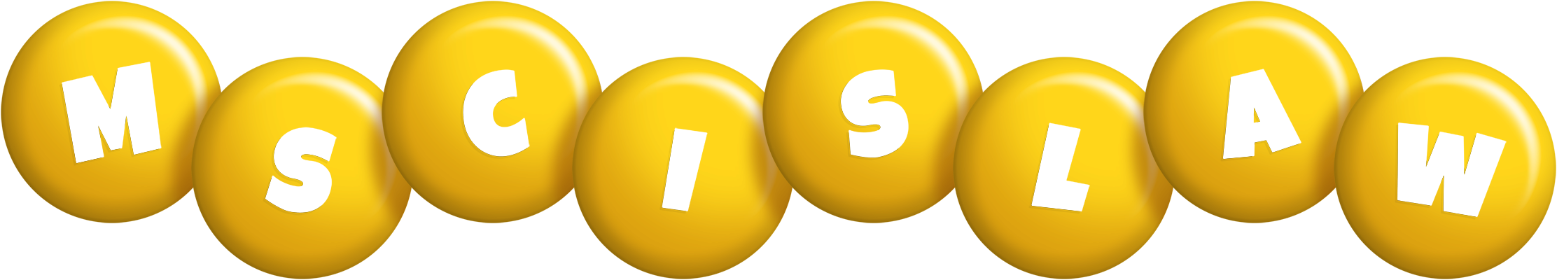 Mscislaw candy-yellow logo