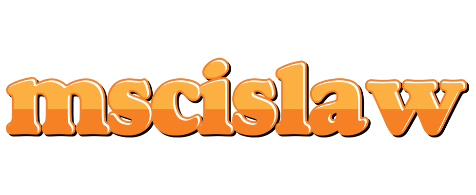 Mscislaw orange logo