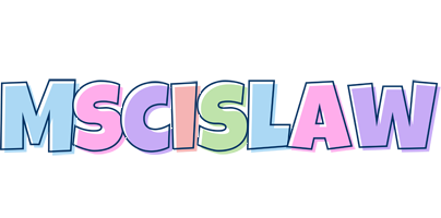 Mscislaw pastel logo