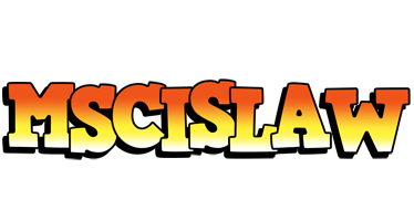 Mscislaw sunset logo