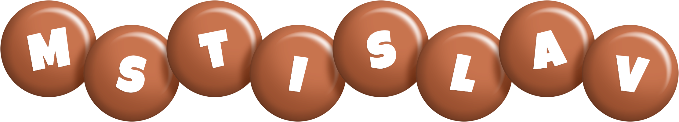 Mstislav candy-brown logo