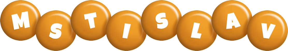 Mstislav candy-orange logo