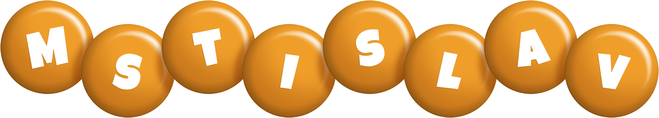 Mstislav candy-orange logo