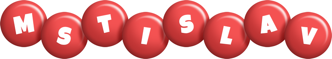 Mstislav candy-red logo