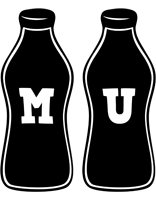 Mu bottle logo