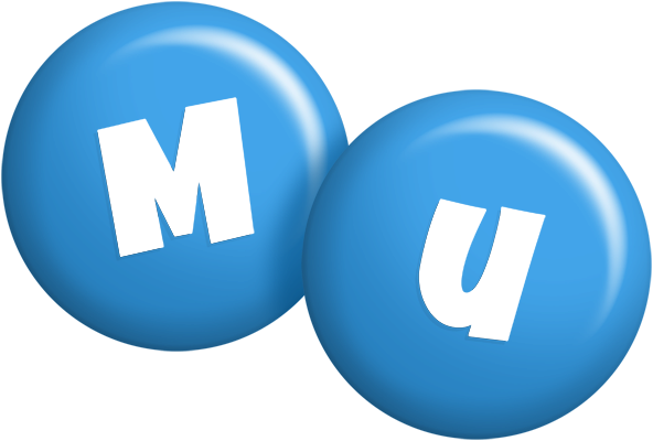 Mu candy-blue logo