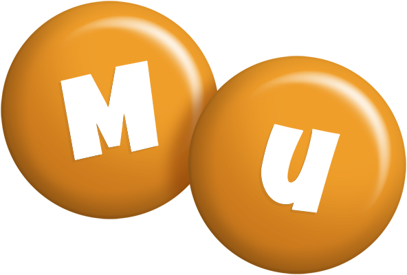 Mu candy-orange logo