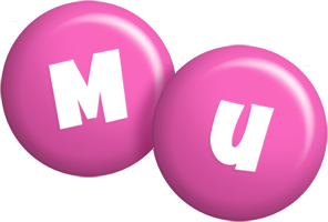 Mu candy-pink logo