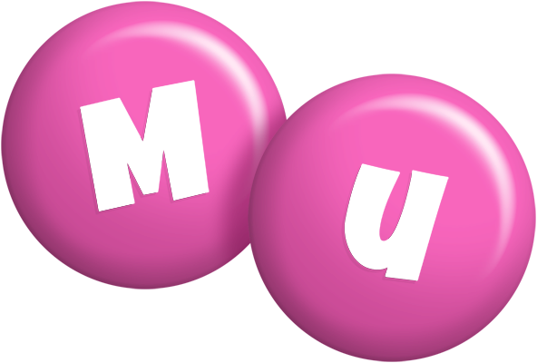 Mu candy-pink logo