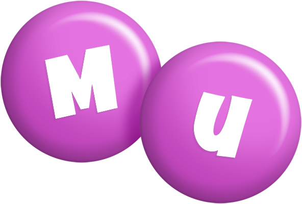Mu candy-purple logo