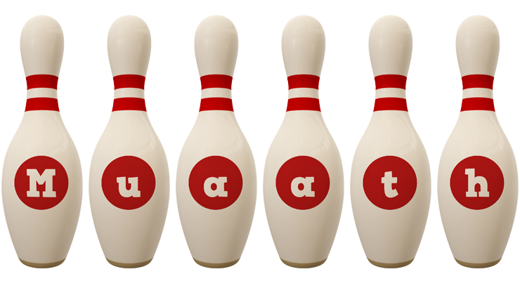 Muaath bowling-pin logo