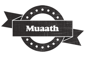Muaath grunge logo