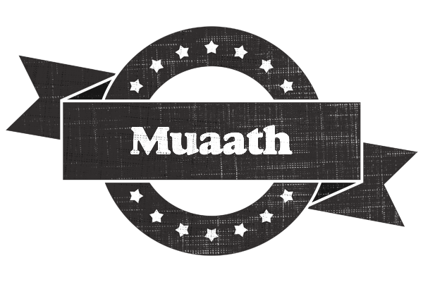 Muaath grunge logo