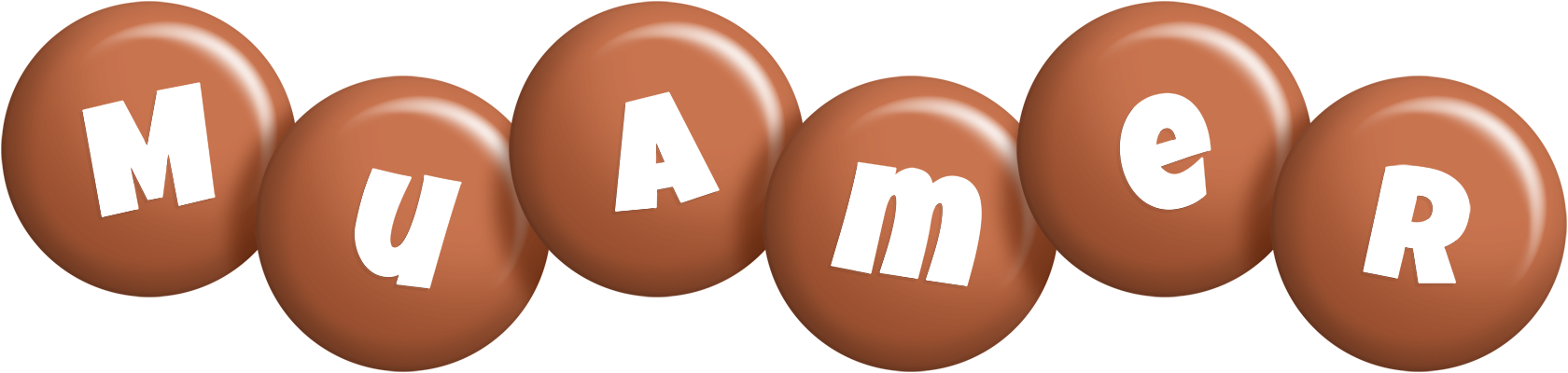Muamer candy-brown logo