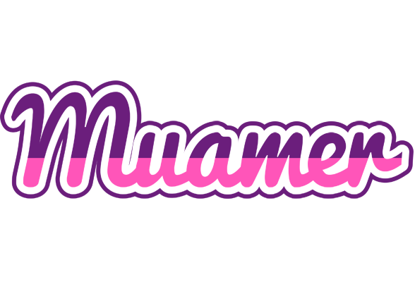 Muamer cheerful logo