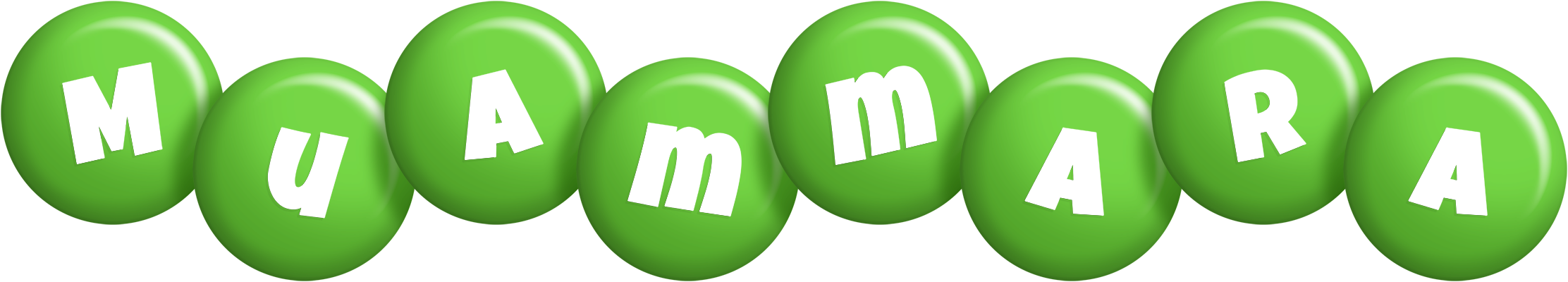 Muammara candy-green logo