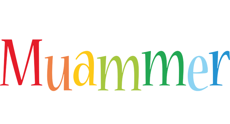 Muammer birthday logo