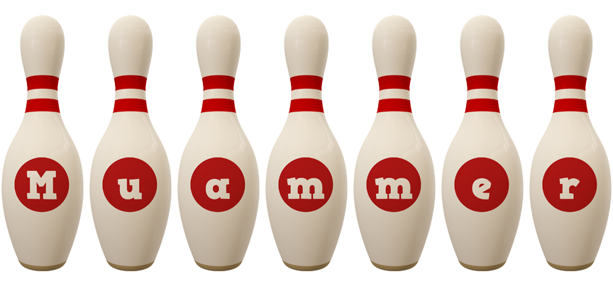 Muammer bowling-pin logo