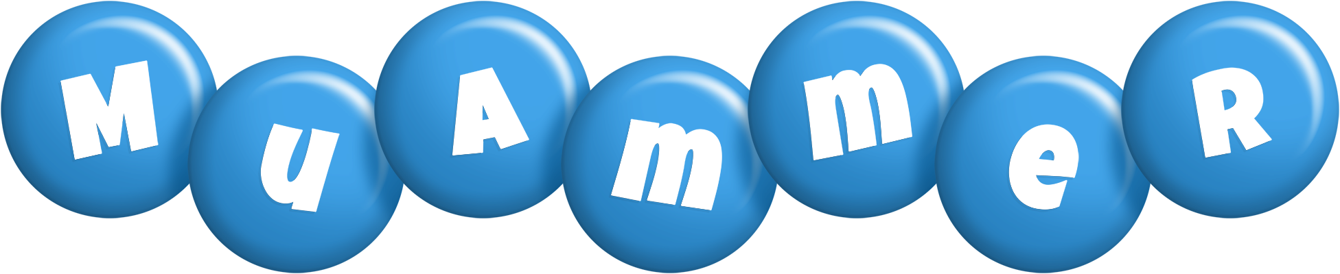 Muammer candy-blue logo
