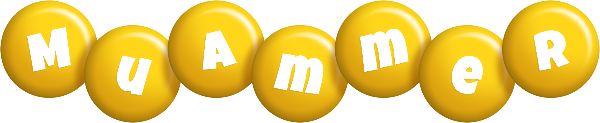 Muammer candy-yellow logo