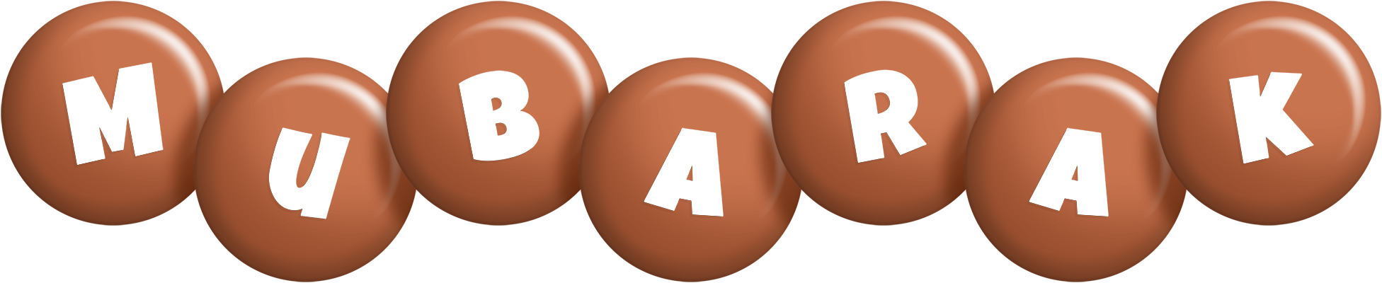 Mubarak candy-brown logo