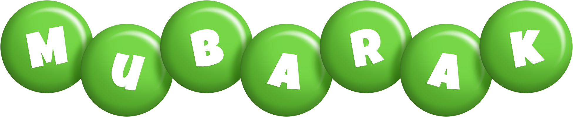 Mubarak candy-green logo