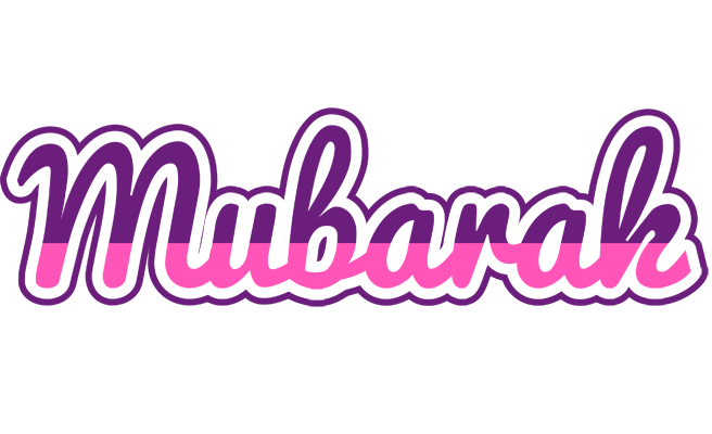 Mubarak cheerful logo