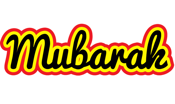 Mubarak flaming logo