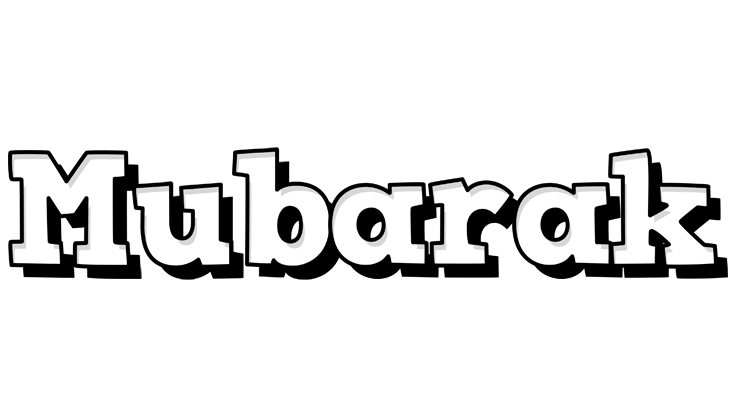 Mubarak snowing logo