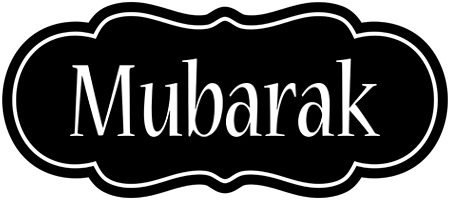 Mubarak welcome logo