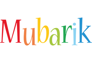 Mubarik birthday logo