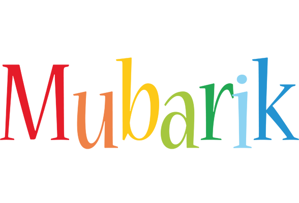 Mubarik birthday logo