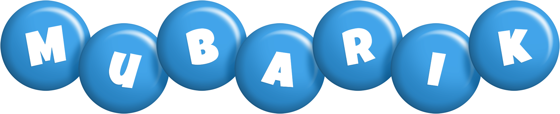 Mubarik candy-blue logo