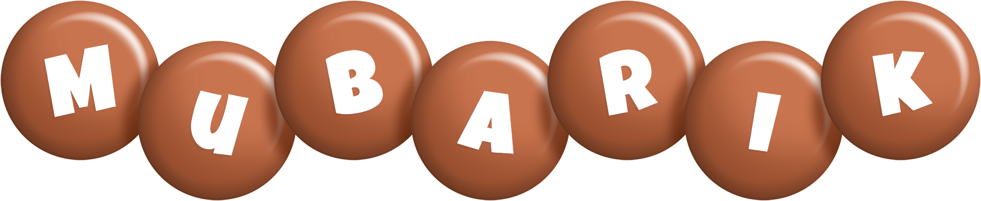 Mubarik candy-brown logo