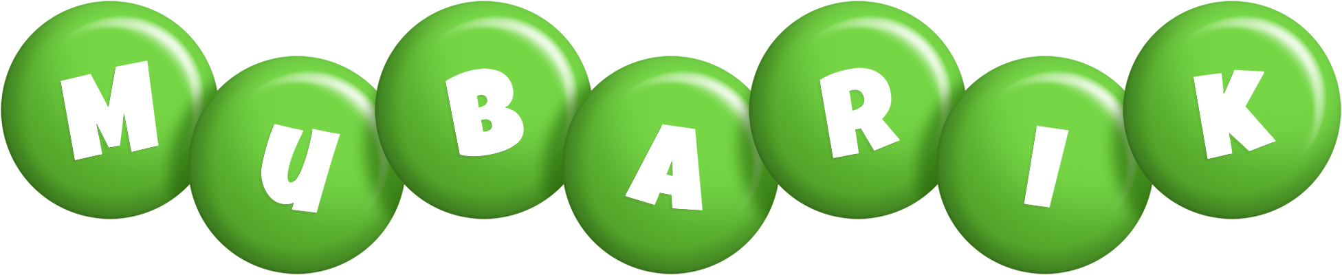 Mubarik candy-green logo