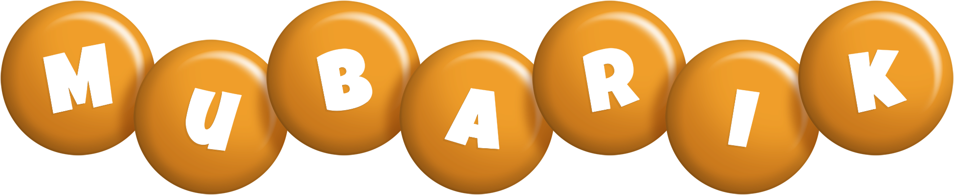 Mubarik candy-orange logo
