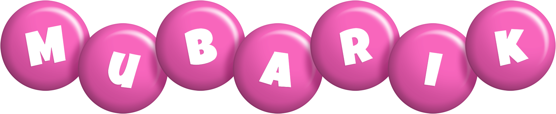 Mubarik candy-pink logo