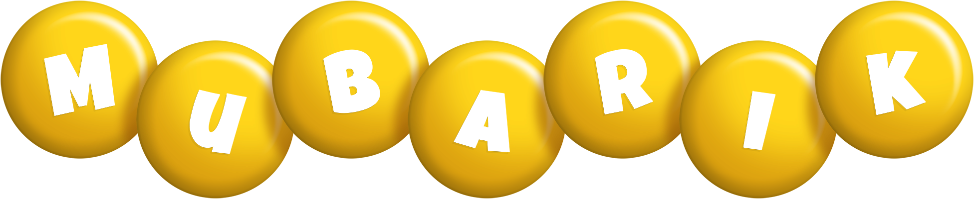 Mubarik candy-yellow logo