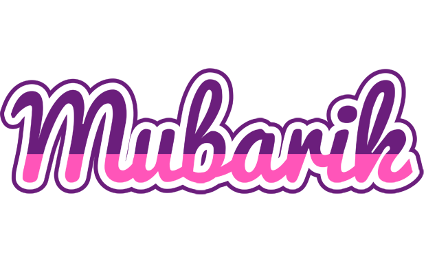 Mubarik cheerful logo