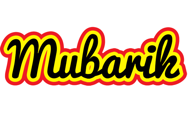 Mubarik flaming logo