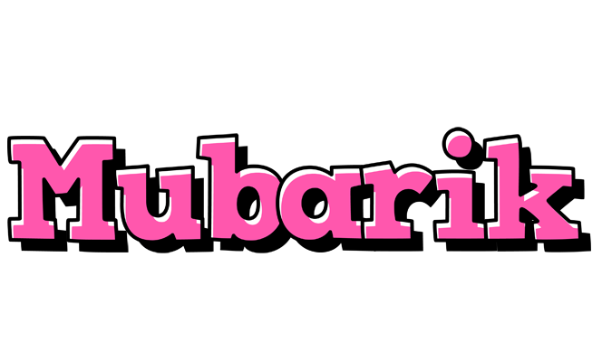 Mubarik girlish logo